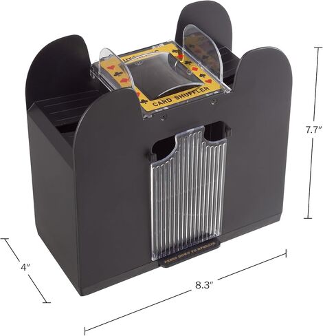 Automatic Card Shuffler - Battery-Operated 6-Deck Playing Card Dispenser - Game Night and Casino Accessories by Trademark Poker in Saudi Arabia