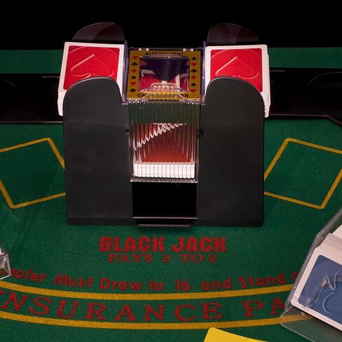 Automatic Card Shuffler - Battery-Operated 6-Deck Playing Card Dispenser - Game Night and Casino Accessories by Trademark Poker in Saudi Arabia