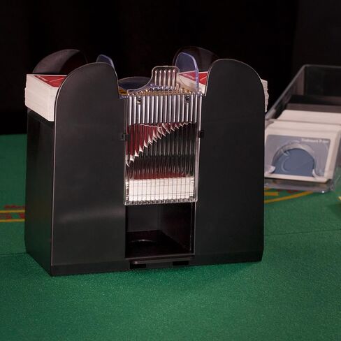 Automatic Card Shuffler - Battery-Operated 6-Deck Playing Card Dispenser - Game Night and Casino Accessories by Trademark Poker in Saudi Arabia