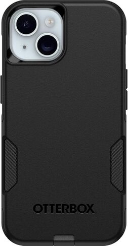 حافظة Otterbox iPhone 15 وiPhone 14 وiPhone 13 Commuter Series - سوداء، نحيفة ومتينة، مناسبة للجيب، مع حماية للمنافذ in Kuwait