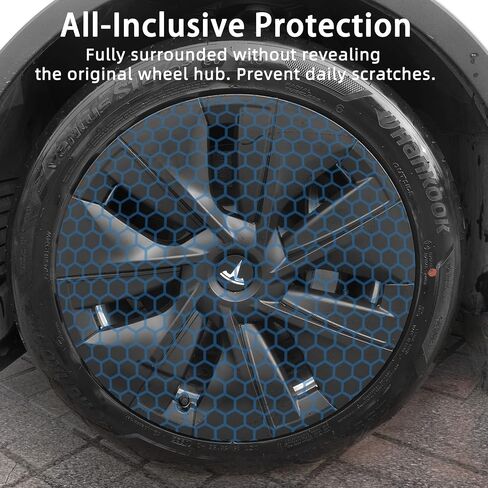 Limsas Tesla Model Y Wheel Cover Hubcap 19 Inch,Tesla Model Y Accessories, Matte Black Wheel Cover HubCaps Compatible with Tesla Model Y 2021-2023,Hubcaps with Four Logos,Set of 4 in Saudi Arabia
