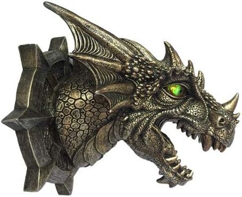 Pacific Giftware Dragon Dungeon Wall Plaque with LED Eyes in Saudi Arabia