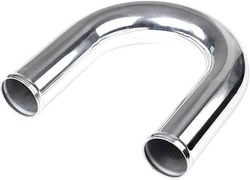 Universal Turbo Intercooler Aluminum Pipe Piping and Silicone Hose Kit w/Stainless Steel T-Clamps(3inch,Black&Red) in Saudi Arabia