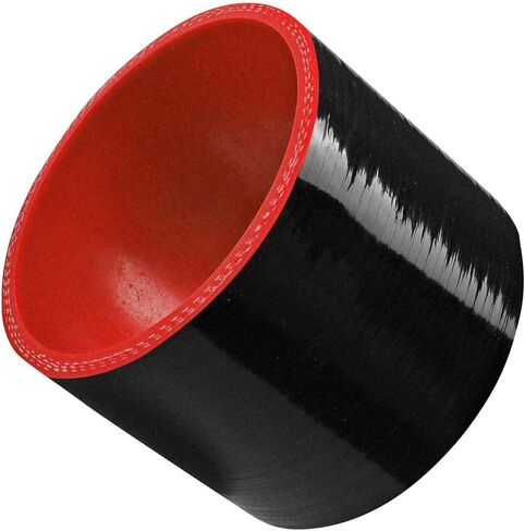Universal Turbo Intercooler Aluminum Pipe Piping and Silicone Hose Kit w/Stainless Steel T-Clamps(3inch,Black&Red) in Saudi Arabia