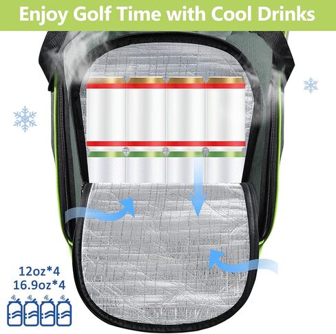 حقيبة سفر YOREPEK للجولف لشركات الطيران مع عجلة، حقيبة سفر مبطنة حول الجزء العلوي لحماية النوادي، أغطية سفر للجولف شديدة التحمل مقاومة للماء 900D مع 3 جيوب كبيرة للأحذية والإكسسوارات in Kuwait