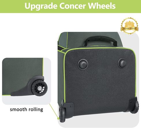 حقيبة سفر YOREPEK للجولف لشركات الطيران مع عجلة، حقيبة سفر مبطنة حول الجزء العلوي لحماية النوادي، أغطية سفر للجولف شديدة التحمل مقاومة للماء 900D مع 3 جيوب كبيرة للأحذية والإكسسوارات in Kuwait