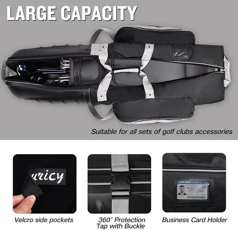 Golf Travel Bags Hard Shell for Airlines with Wheels and Abs Hard Case Top Golf Travel Bags Hard Shell Protect Your Clubs Lightweight, Easy to Carry Golf Club Travel Bags for Airlines in Saudi Arabia