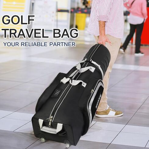 Golf Travel Bags Hard Shell for Airlines with Wheels and Abs Hard Case Top Golf Travel Bags Hard Shell Protect Your Clubs Lightweight, Easy to Carry Golf Club Travel Bags for Airlines in Saudi Arabia