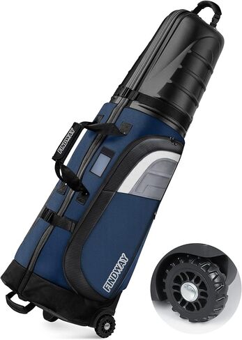 حقائب سفر Findway Golf لشركات الطيران ذات العجلات وحافظة صلبة من ABS، تحمي الأندية الخاصة بك، قماش أكسفورد مقاوم للماء 1680D وعجلات خزان كبيرة الحجم، خفيفة الوزن وسهلة المناورة in Kuwait