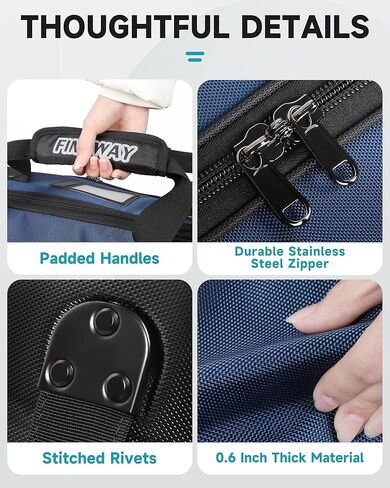 حقائب سفر Findway Golf لشركات الطيران ذات العجلات وحافظة صلبة من ABS، تحمي الأندية الخاصة بك، قماش أكسفورد مقاوم للماء 1680D وعجلات خزان كبيرة الحجم، خفيفة الوزن وسهلة المناورة in Kuwait