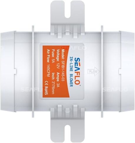 سيفلو 3 ″ 145CFM مروحة منفاخ بيلج في الخط للبحرية / التهوية / RV in Kuwait