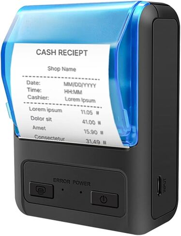 Meihengtong Bluetooth Receipt Printer Thermal Portable Wireless POS Printer for Small Business 58mm Mini Mobile Ticket Printer for Android & Windows in Kuwait