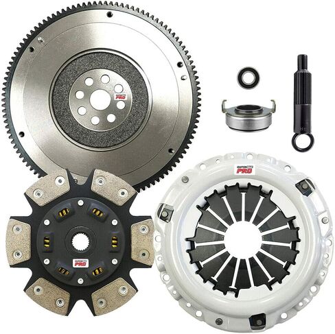 مجموعة القابض ClutchMaxPRO Performance Stage 4 متوافقة مع 1994-2001 Acura Integra 1999-2000 Honda Civic Si 1994-1997 Civic Del Sol VTEC 1997-2001 CR-V B16 B18 B20 (CP08026HDC-ST4) in Kuwait