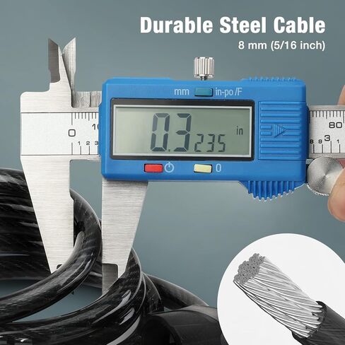 كابل قفل الدراجة ValueMax 4FT، رموز مجموعة قابلة لإعادة الضبط مكونة من 4 أرقام، مع دعامة تثبيت آمنة، للدراجة/السكوتر/الباب الزجاجي in Kuwait