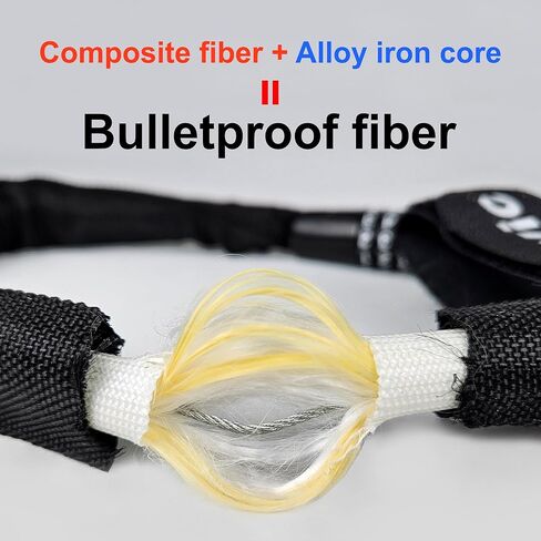 أقفال الدراجة DVIC شديدة التحمل ومضادة للسرقة من الألياف الخفيفة للغاية حاصلة على براءة اختراع كورية، كابل أمان للدراجات 39.4 بوصة (100 سم) in Kuwait