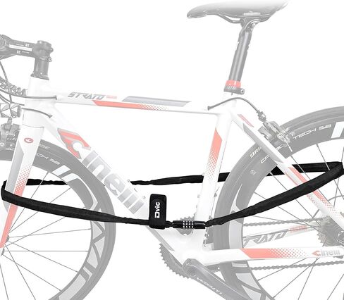 أقفال الدراجة DVIC شديدة التحمل ومضادة للسرقة من الألياف الخفيفة للغاية حاصلة على براءة اختراع كورية، كابل أمان للدراجات 39.4 بوصة (100 سم) in Kuwait