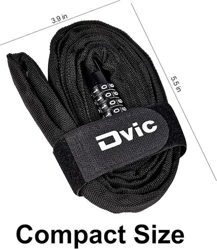 أقفال الدراجة DVIC شديدة التحمل ومضادة للسرقة من الألياف الخفيفة للغاية حاصلة على براءة اختراع كورية، كابل أمان للدراجات 39.4 بوصة (100 سم) in Kuwait