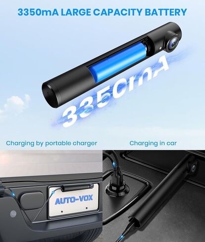 كاميرا احتياطية لاسلكية AUTO-VOX TW1 مع شاشة 5 بوصات، تركيب لمدة 5 دقائق بدون أسلاك ولا حفر، نظام قابل لإعادة الشحن، كاميرا مزدوجة IP68 مقاومة للماء أنظمة الكاميرا الاحتياطية للشاحنات والسيارات وسيارات الدفع الرباعي والشاحنات الصغيرة. in Kuwait