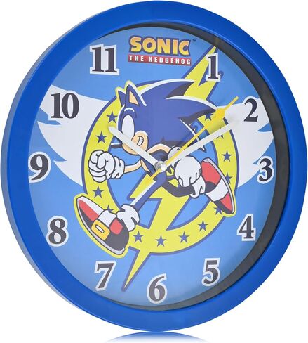 ساعة حائط للأطفال من Accutime Sonic the Hedgehog - ساعة تناظرية مقاس 12 بوصة للأطفال، ساعة ملونة تعمل بالبطارية - ساعة أطفال لاسلكية، الفصول الدراسية الحديثة وساعة المدرسة - متعة ووقت سحري للأطفال in Saudi Arabia