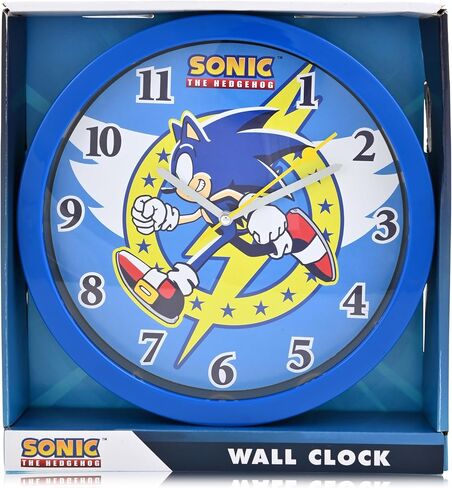 ساعة حائط للأطفال من Accutime Sonic the Hedgehog - ساعة تناظرية مقاس 12 بوصة للأطفال، ساعة ملونة تعمل بالبطارية - ساعة أطفال لاسلكية، الفصول الدراسية الحديثة وساعة المدرسة - متعة ووقت سحري للأطفال in Saudi Arabia