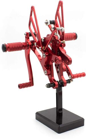 CNC R1 98-03 دراجة نارية قابلة للتعديل Rearsets القدم أوتاد الخلفية مجموعة Footpeg الفرامل التحول دواسة متوافق مع YZF R1 1998 1999 2000 2001 2002 2003 أسود in Saudi Arabia