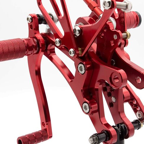 CNC R1 98-03 دراجة نارية قابلة للتعديل Rearsets القدم أوتاد الخلفية مجموعة Footpeg الفرامل التحول دواسة متوافق مع YZF R1 1998 1999 2000 2001 2002 2003 أسود in Saudi Arabia