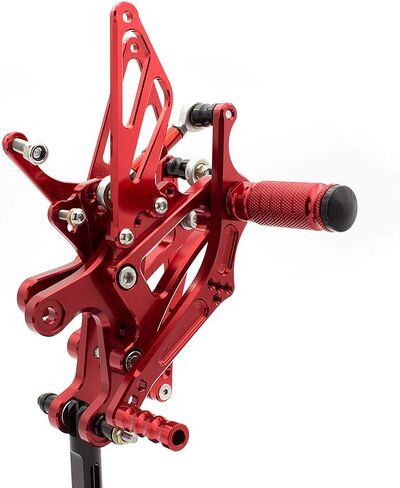 CNC R1 98-03 دراجة نارية قابلة للتعديل Rearsets القدم أوتاد الخلفية مجموعة Footpeg الفرامل التحول دواسة متوافق مع YZF R1 1998 1999 2000 2001 2002 2003 أسود in Saudi Arabia