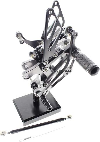 CNC R1 98-03 دراجة نارية قابلة للتعديل Rearsets القدم أوتاد الخلفية مجموعة Footpeg الفرامل التحول دواسة متوافق مع YZF R1 1998 1999 2000 2001 2002 2003 أسود in Saudi Arabia