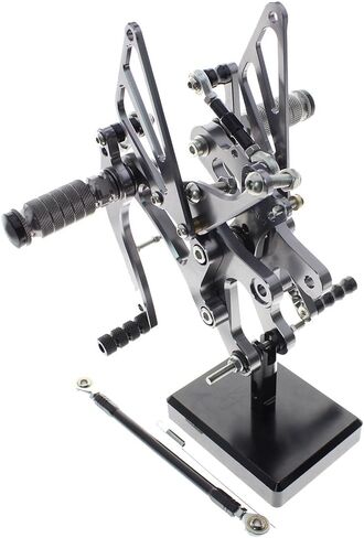 CNC R1 98-03 دراجة نارية قابلة للتعديل Rearsets القدم أوتاد الخلفية مجموعة Footpeg الفرامل التحول دواسة متوافق مع YZF R1 1998 1999 2000 2001 2002 2003 أسود in Saudi Arabia