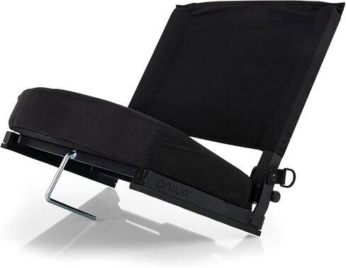 PICNIC TIME NCAA Gridiron Stadium Seat, Lightweight, Portable Folding Chair for Bleachers and Benches, (Black) in Saudi Arabia