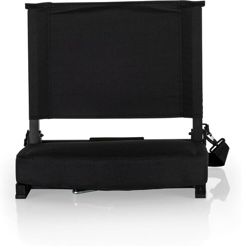 PICNIC TIME NCAA Gridiron Stadium Seat, Lightweight, Portable Folding Chair for Bleachers and Benches, (Black) in Saudi Arabia