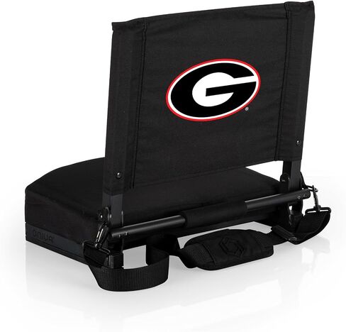 PICNIC TIME NCAA Gridiron Stadium Seat, Lightweight, Portable Folding Chair for Bleachers and Benches, (Black) in Saudi Arabia