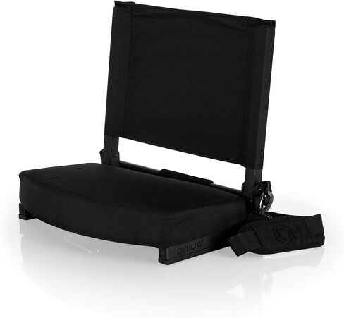 PICNIC TIME NCAA Gridiron Stadium Seat, Lightweight, Portable Folding Chair for Bleachers and Benches, (Black) in Saudi Arabia