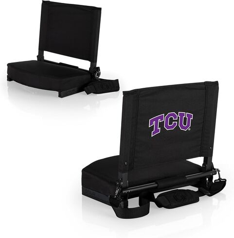 PICNIC TIME NCAA Gridiron Stadium Seat, Lightweight, Portable Folding Chair for Bleachers and Benches, (Black) in Saudi Arabia