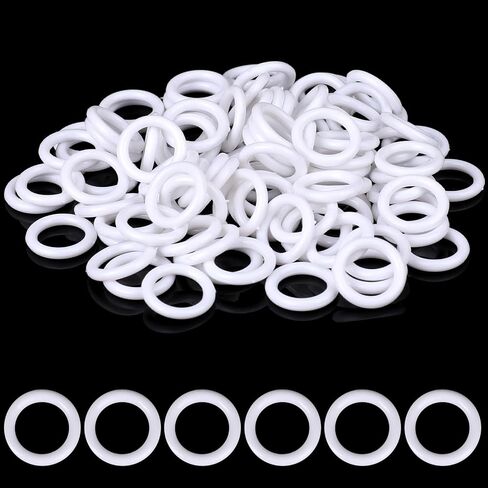 100Pieces Clear Roman Blind Curtain Rings, O-Rings Plastic Rings for Roman Shades,Clear Roman Blind Curtain Rings Cafe Curtain Rings Clear Plastic O Rings Roman Shade Hardware for DIY Blinds,Curtains in Saudi Arabia