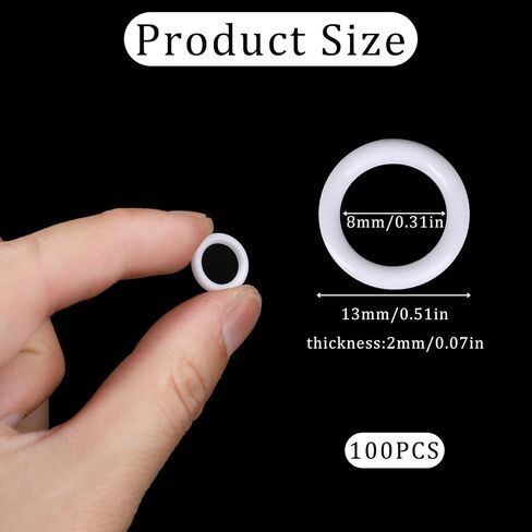 100Pieces Clear Roman Blind Curtain Rings, O-Rings Plastic Rings for Roman Shades,Clear Roman Blind Curtain Rings Cafe Curtain Rings Clear Plastic O Rings Roman Shade Hardware for DIY Blinds,Curtains in Saudi Arabia
