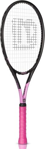 LUNNADE Adults Tennis Racket 27 Inch, Shockproof Carbon Fiber Tennis Racquet Light-Weight, Pre-Strung and Regrip, Suitable for Beginners to Intermediate Players in Saudi Arabia