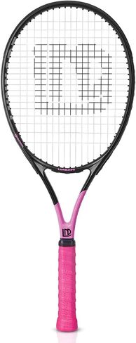 LUNNADE Adults Tennis Racket 27 Inch, Shockproof Carbon Fiber Tennis Racquet Light-Weight, Pre-Strung and Regrip, Suitable for Beginners to Intermediate Players in Saudi Arabia
