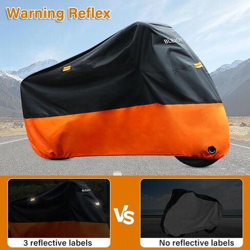 Bike Cover for 1 or 2 Bikes Outdoor Waterproof Bicycle Covers Rain Sun UV Dust Wind Proof with Storage Bag, 420D Heavy Duty Bike Covers for Mountain Road Electric Bike in Saudi Arabia