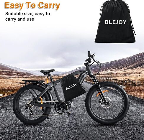 Bike Cover for 1 or 2 Bikes Outdoor Waterproof Bicycle Covers Rain Sun UV Dust Wind Proof with Storage Bag, 420D Heavy Duty Bike Covers for Mountain Road Electric Bike in Saudi Arabia