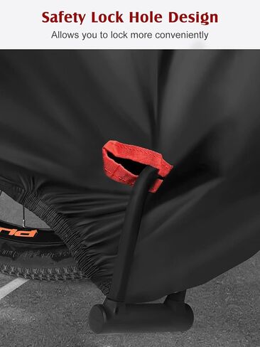 غطاء دراجة AngLink لدراجتين - أغطية دراجات خارجية مقاومة للماء 210D أكسفورد مع فتحة قفل، غطاء تخزين للدراجات للحماية من جميع الأحوال الجوية للطرق الجبلية الكهربائية على الشاطئ كروزر الهجين in Kuwait