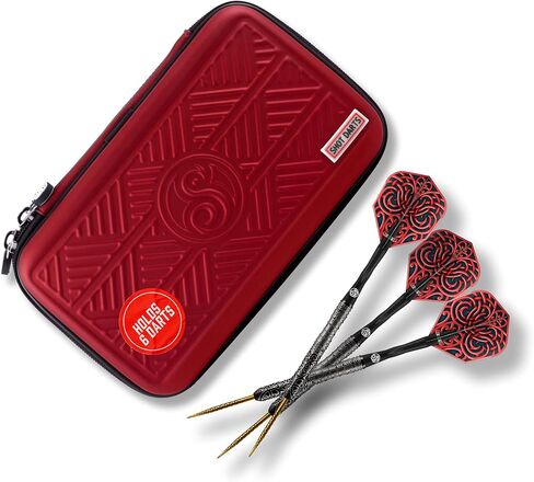 Shot Darts Tactical Darts Wallet Case- Black, 6 firm Form Slots Holds 6 fully assembled darts Deep zipped pocket for plus-sized phone keys and wallet with additional zipped pockets Made in New Zealand in Saudi Arabia