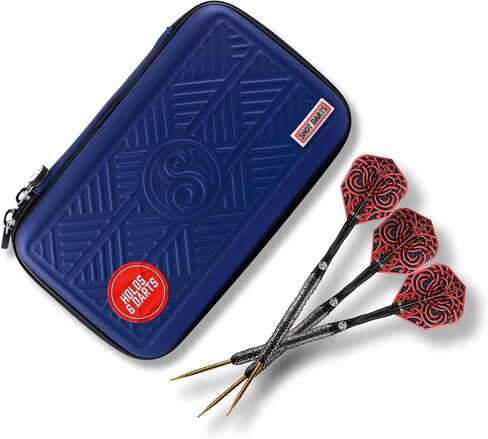 Shot Darts Tactical Darts Wallet Case- Black, 6 firm Form Slots Holds 6 fully assembled darts Deep zipped pocket for plus-sized phone keys and wallet with additional zipped pockets Made in New Zealand in Saudi Arabia