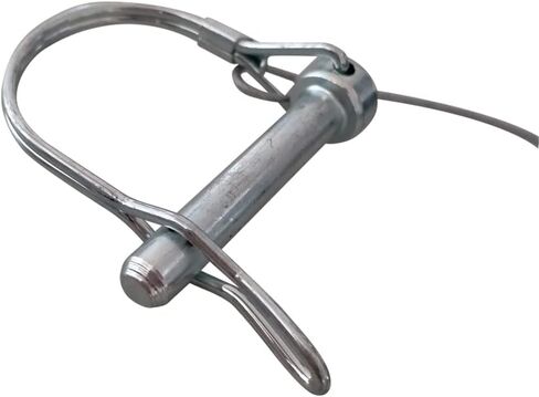 Trailer Coupler Pin, 5/16-Inch Diameter x 1-3/4-Inch Long Prevents Loss, Plastic Coating Tether, Length 11-1/2" with Steel Quick Release Ring 10Pcs in Saudi Arabia