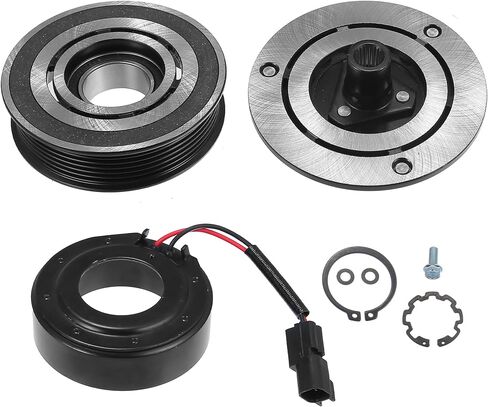 X AUTOHAUX التيار المتناوب قابض الضاغط عدة لفورد F-150 8CYL 5.4L 2007 2008 2009 6 الأخدود A/C مخلب لفائف بكرة لوحة إصلاح الجمعية in Kuwait