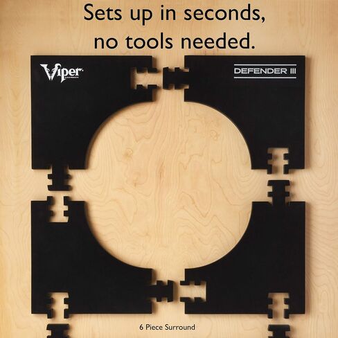 Viper Defender III Backboard & Sisal/Bristle Steel Tip Dartboard Bundle in Saudi Arabia