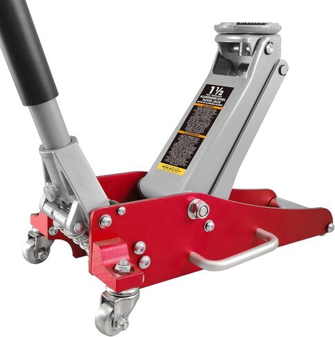 BIG RED T825051 Torin Hydraulic Low Profile Trolley Service/Floor Jack with Single Piston Quick Lift Pump, 2.5 Ton (5,000 lb) Capacity, Red in Saudi Arabia