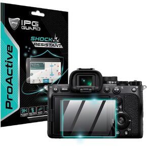 IPG ProActive for Sony Alpha 7 IV - a7 IV - α7 IV Mirrorless Camera Display (2 Units) 9H Hardness Screen Protector Smooth Glass Touch Ultra Responsive High Clarity Anti Scratch Smudge & Shock Proof Nano Technology Guard for Alpha A7 IV