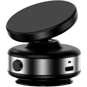 Multipurpose Magnetic Suction Vaccum Cell Phone Holder Mount Car Home Outdoors 360°Rotation N52 Strong Magnet Handsfree Automobile Dashboard Window Smartphone Flat Device Compatible