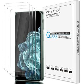 Orzero (3 Pack) Tempered Glass Screen Protector Compatible for OnePlus Open Front Screen (Case Friendly) Protector De Pantalla High Definition Clear Film Anti-Scratch Bubble-Free